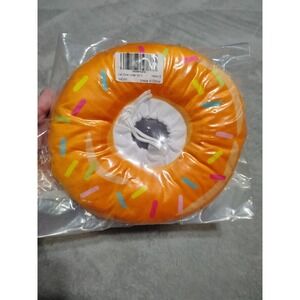 Donut Cat Cone Collar Plush Protective Recovery Cats/Dogs Small Orange Donut